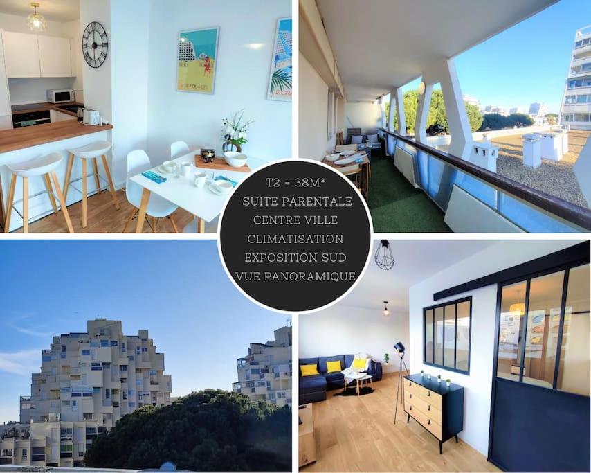Grand Voile - Hyper Centre, Climatisation, Vue Panoramique Sur L'Architecture De La Grande Motte Apartment Екстериор снимка